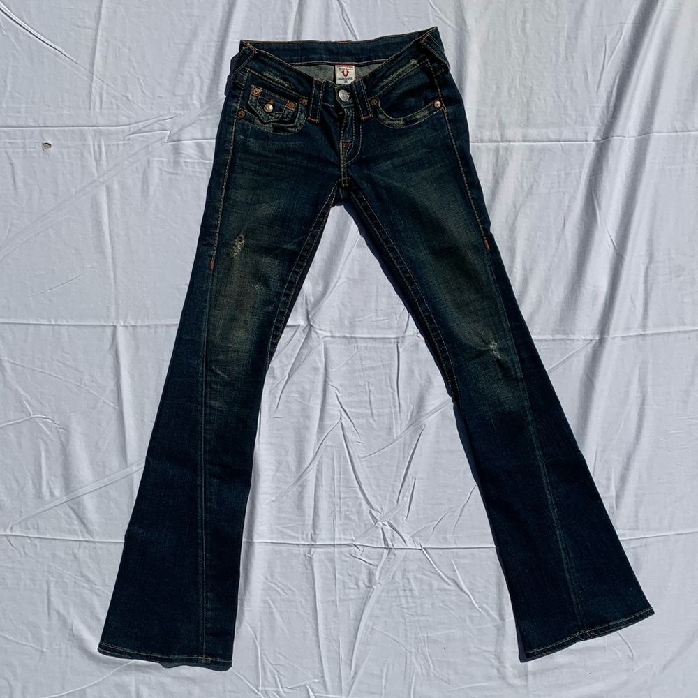 True Religion Vintage Low Rise Bootcut Denim Jeans
